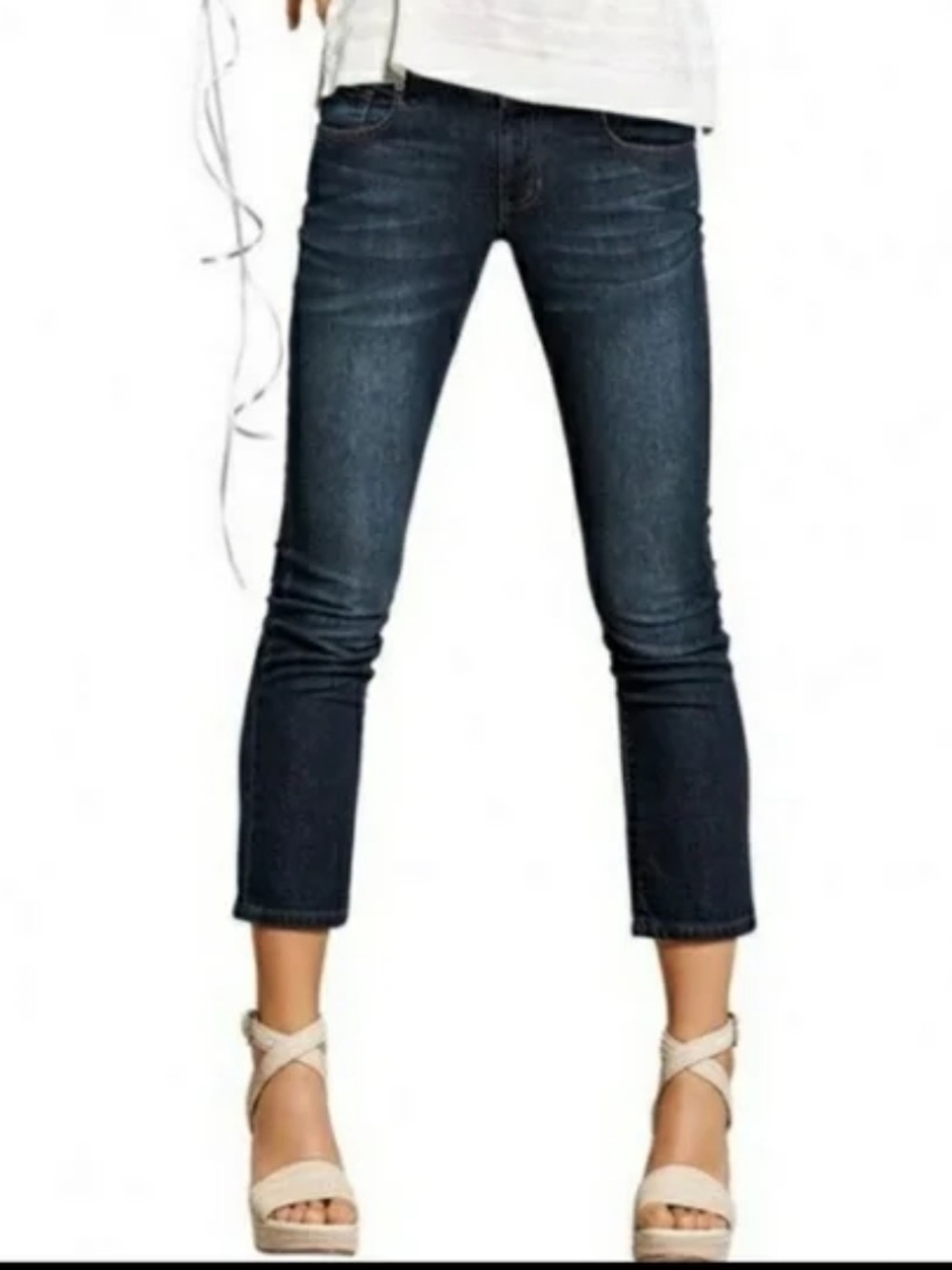 CAbi New Crop Cropped Skinny Jeans in Dark Blue Wash 6
